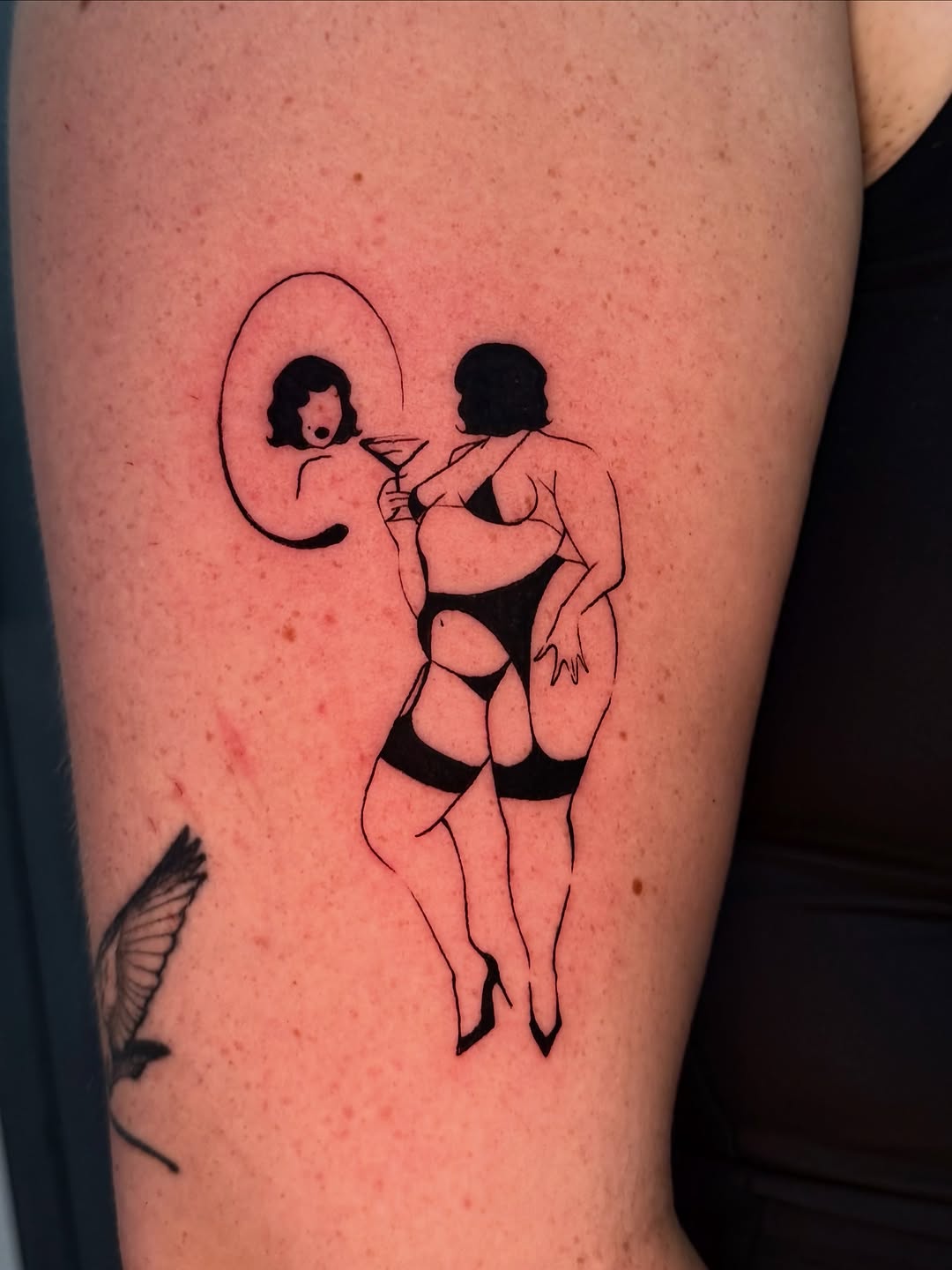 Tattoo by @meliasdolls — illustrative, fine_line