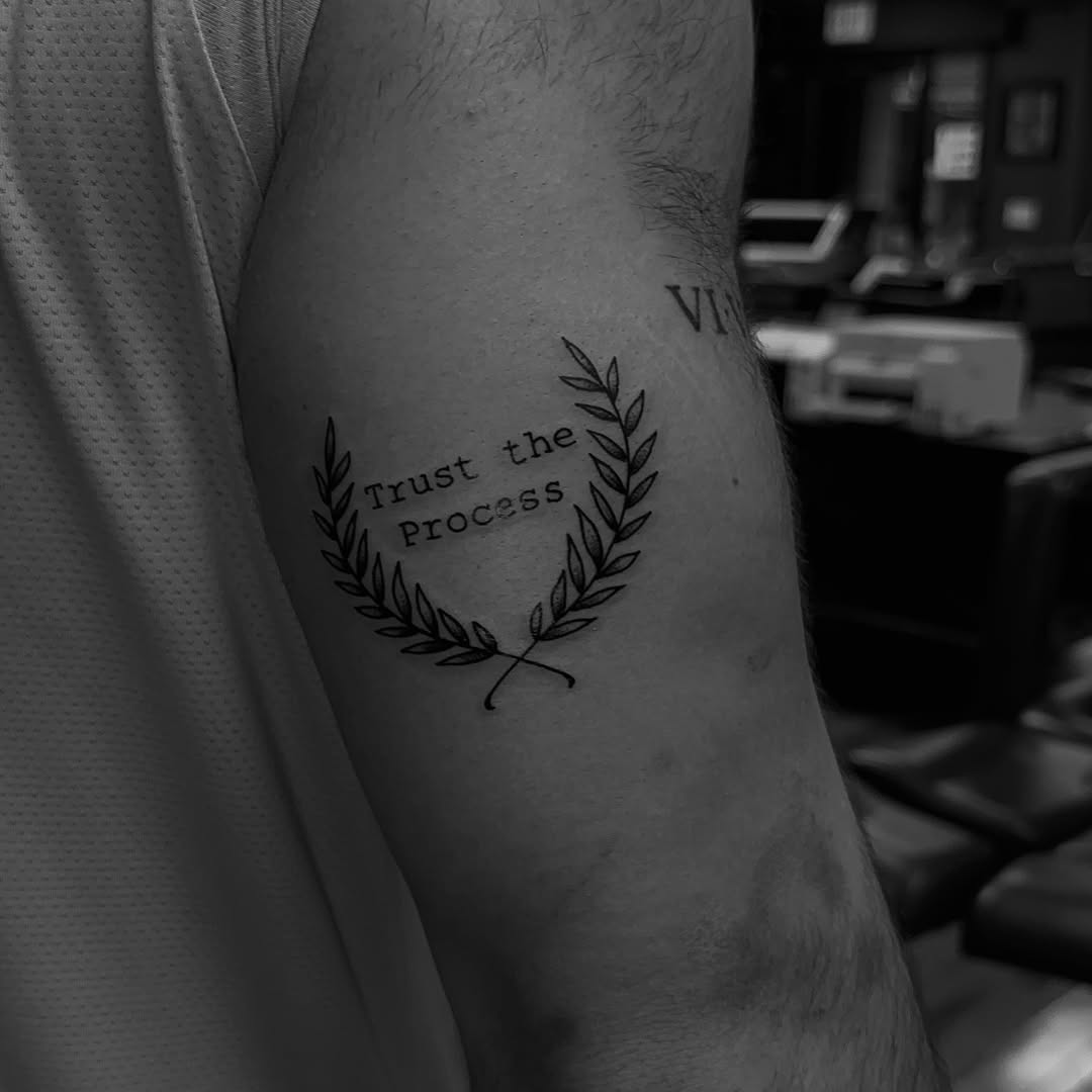 Tattoo by @leotattooartist β fine_line, lettering_script