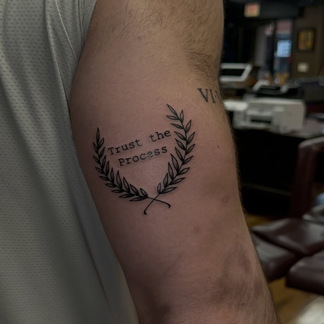 Tattoo by @leotattooartist β fine_line, lettering_script