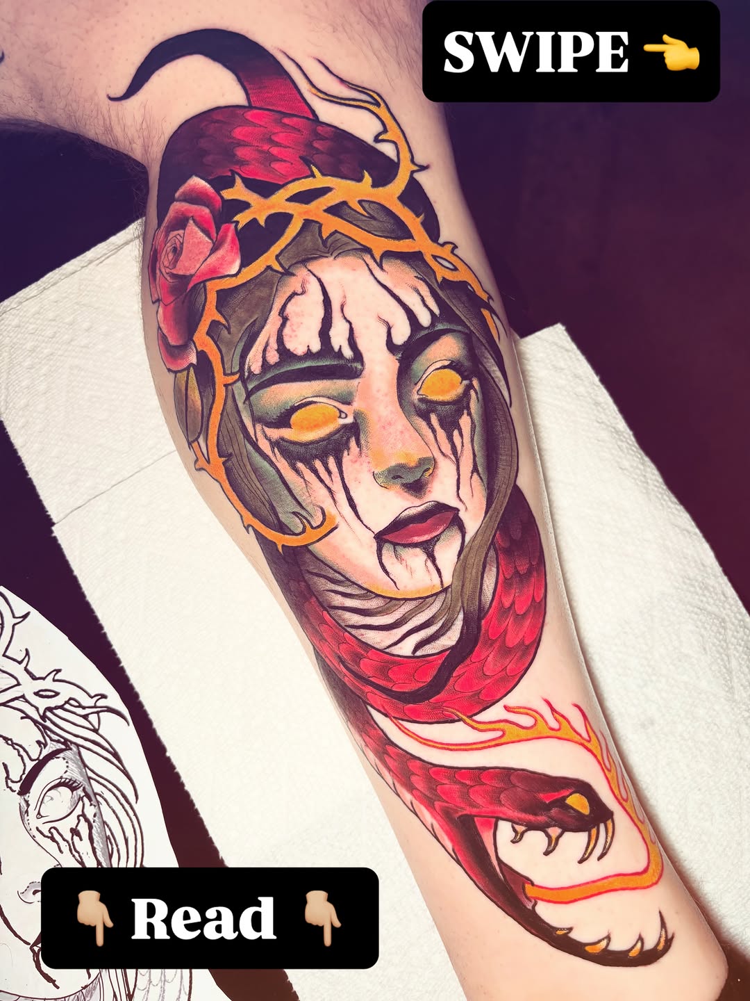 Tattoo by @mattydarkside — neo_traditional, dark_realism