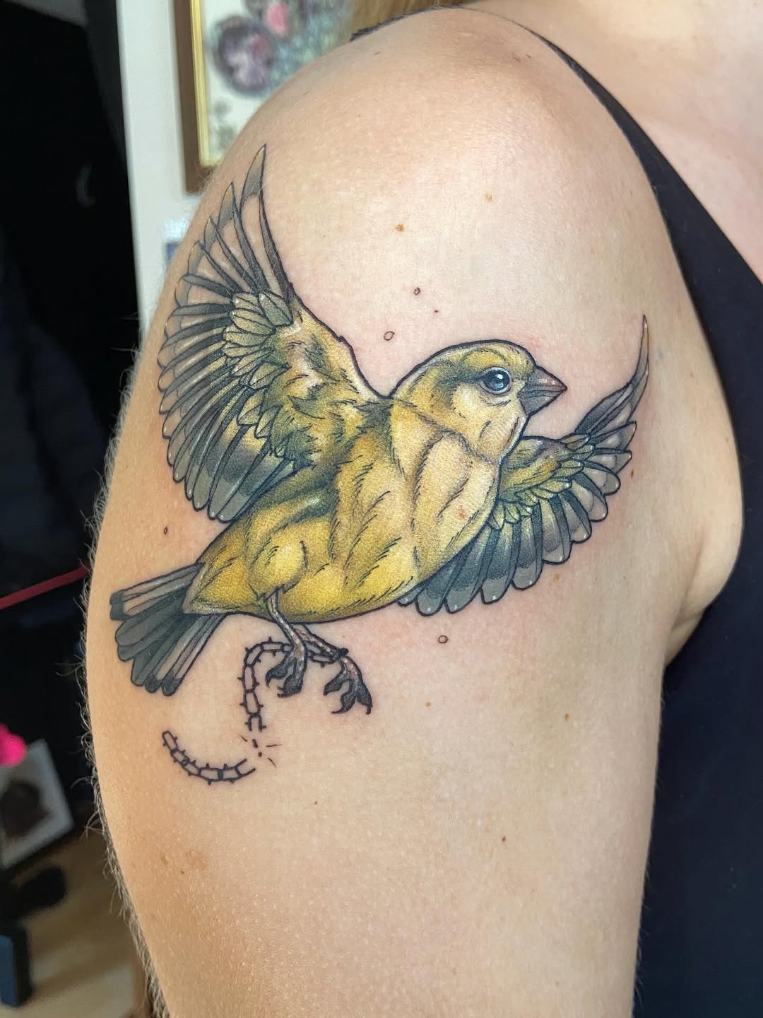 Tattoo by @dawncarrtattoos — illustrative, realism