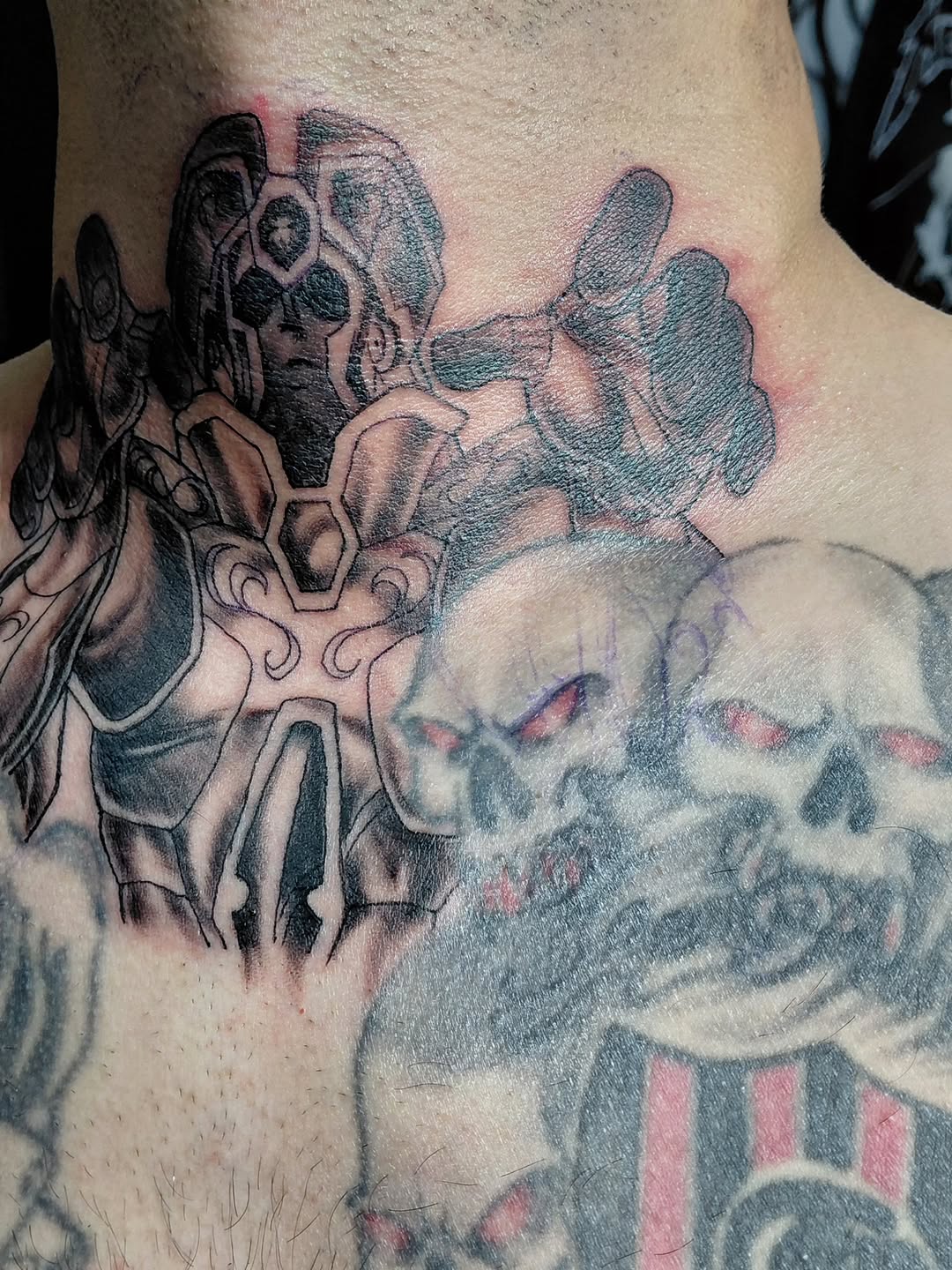 Tattoo by @cannibal_tattoo_studio — blackwork, illustrative