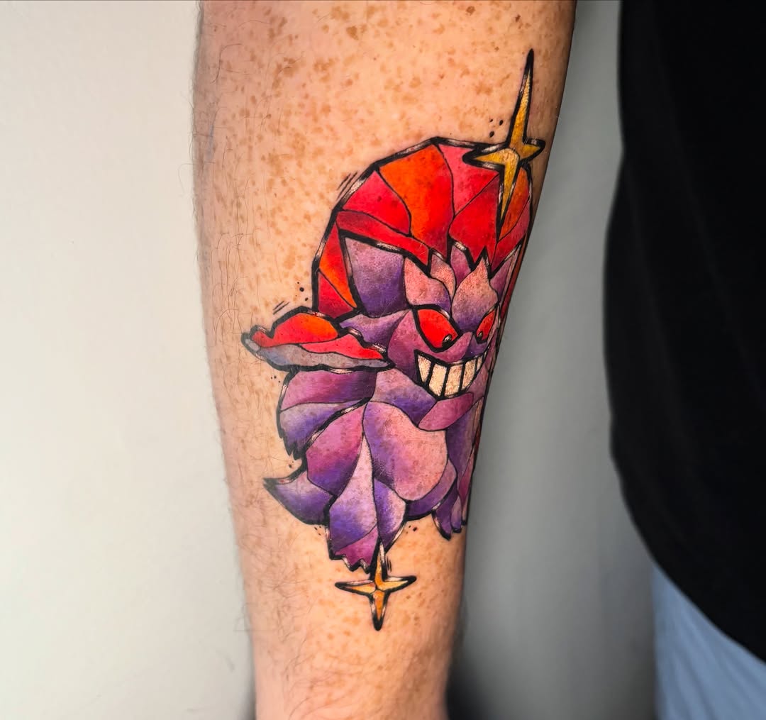 Tattoo by @morgue.inkz — watercolor, anime