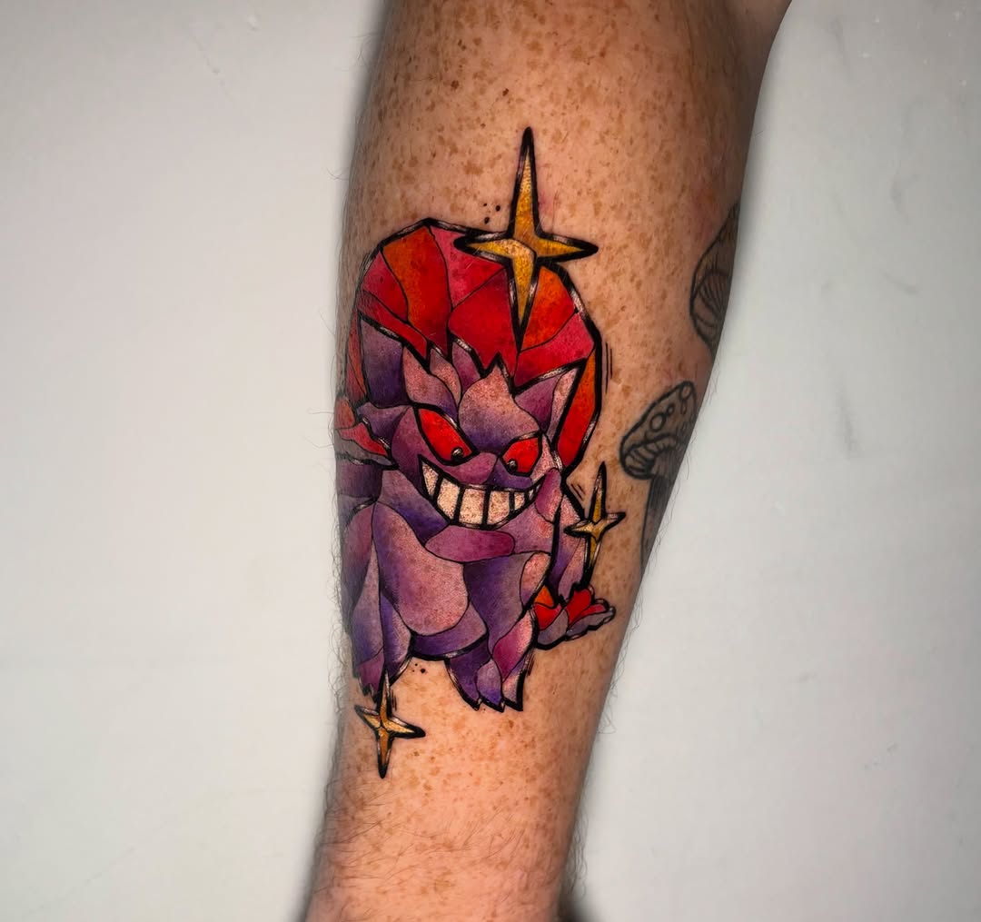 Tattoo by @morgue.inkz — anime, watercolor
