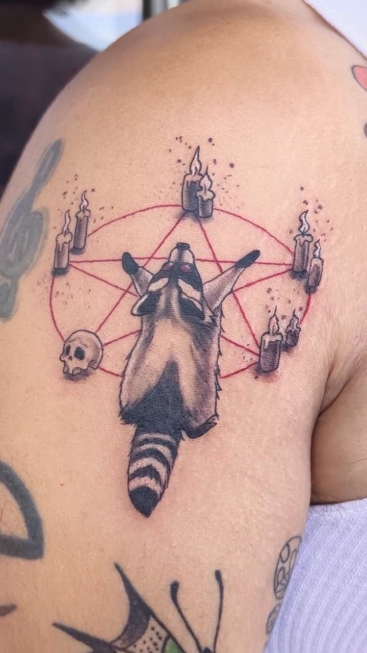 Tattoo by @ravenfm_ink — illustrative, black_and_grey