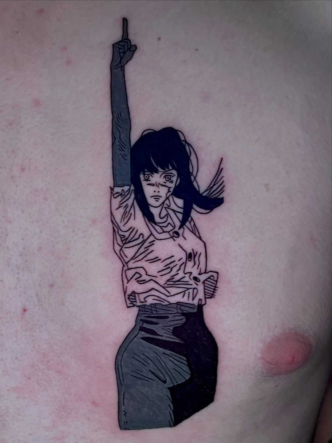 Tattoo by @kevant13 — illustrative, anime