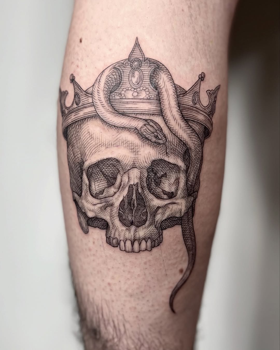 Tattoo by @noxttt โ blackwork