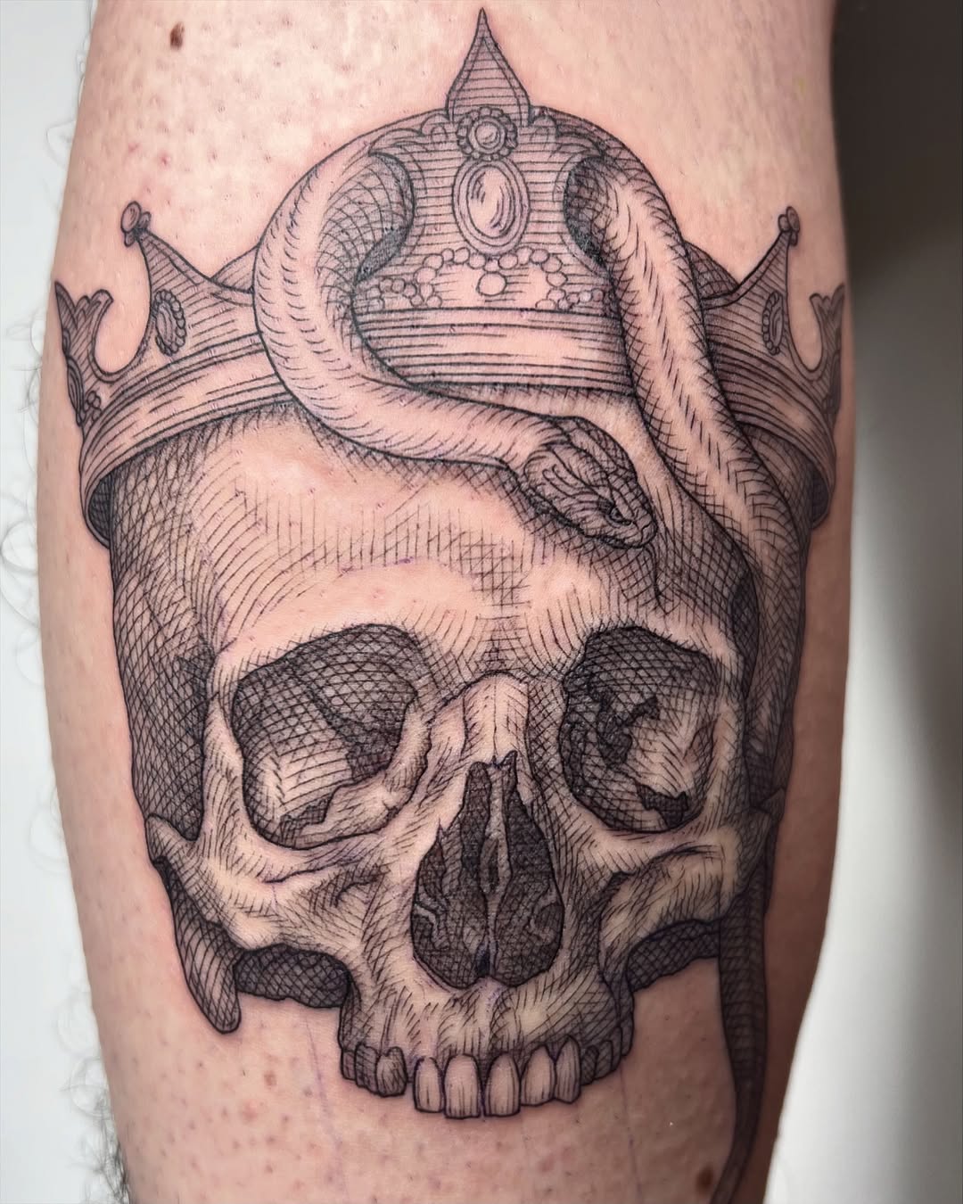 Tattoo by @noxttt โ black_and_grey