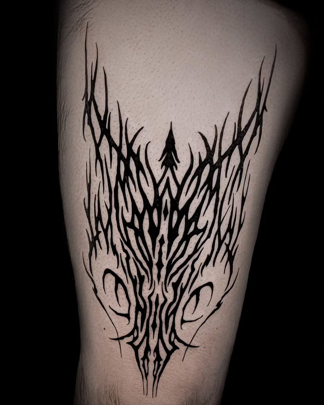 Tattoo by @batsflesh — blackwork, illustrative