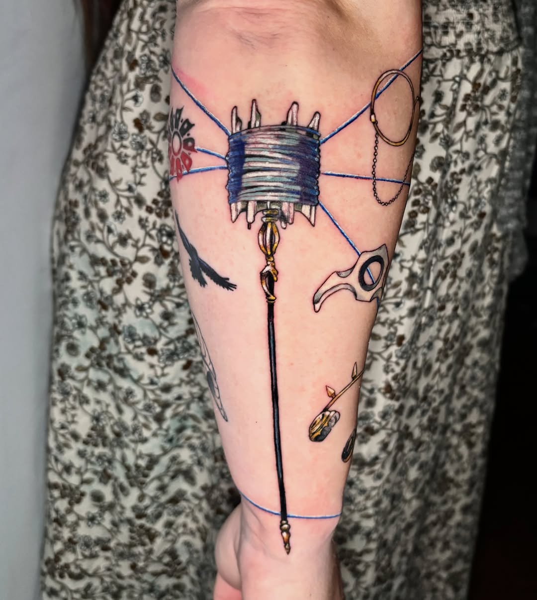 Tattoo by @morgue.inkz — illustrative, new_school