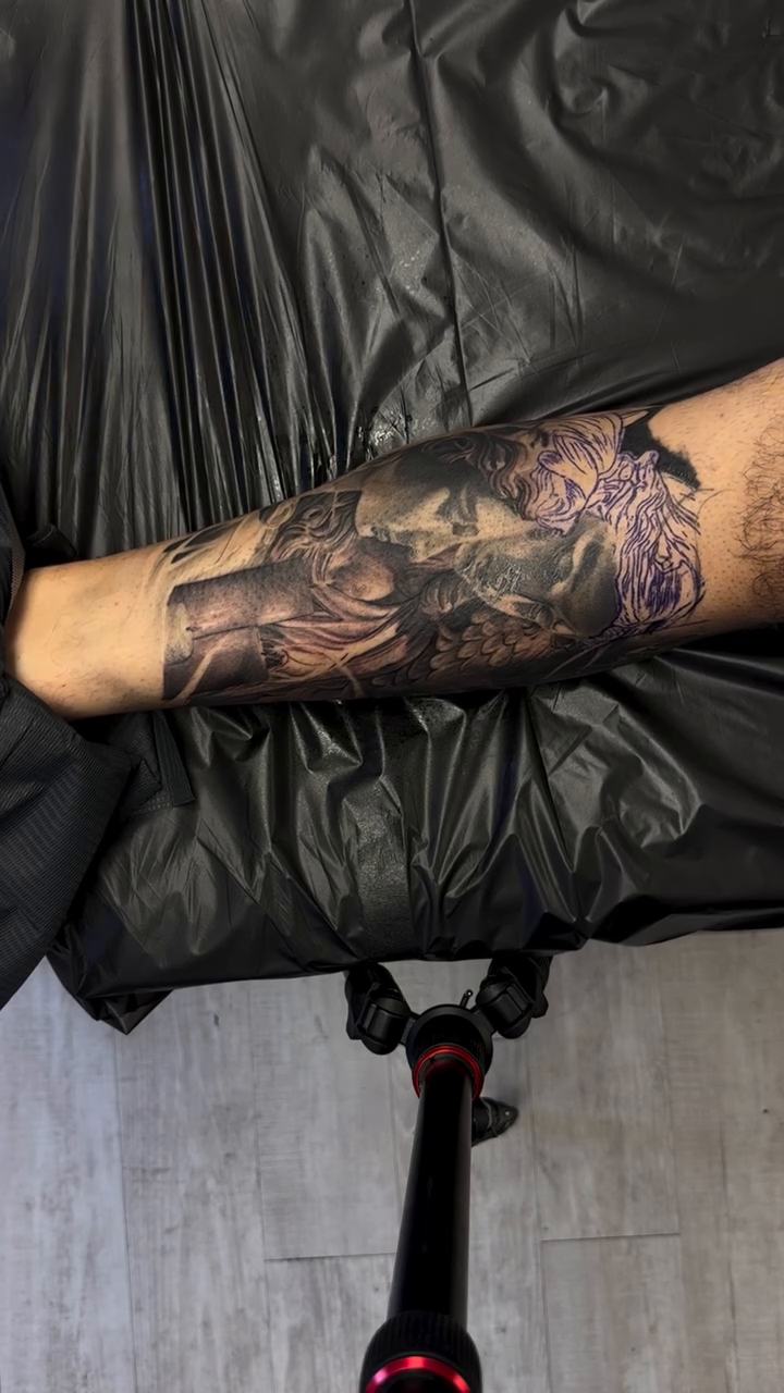 Tattoo by @rudeink — realism, black_and_grey