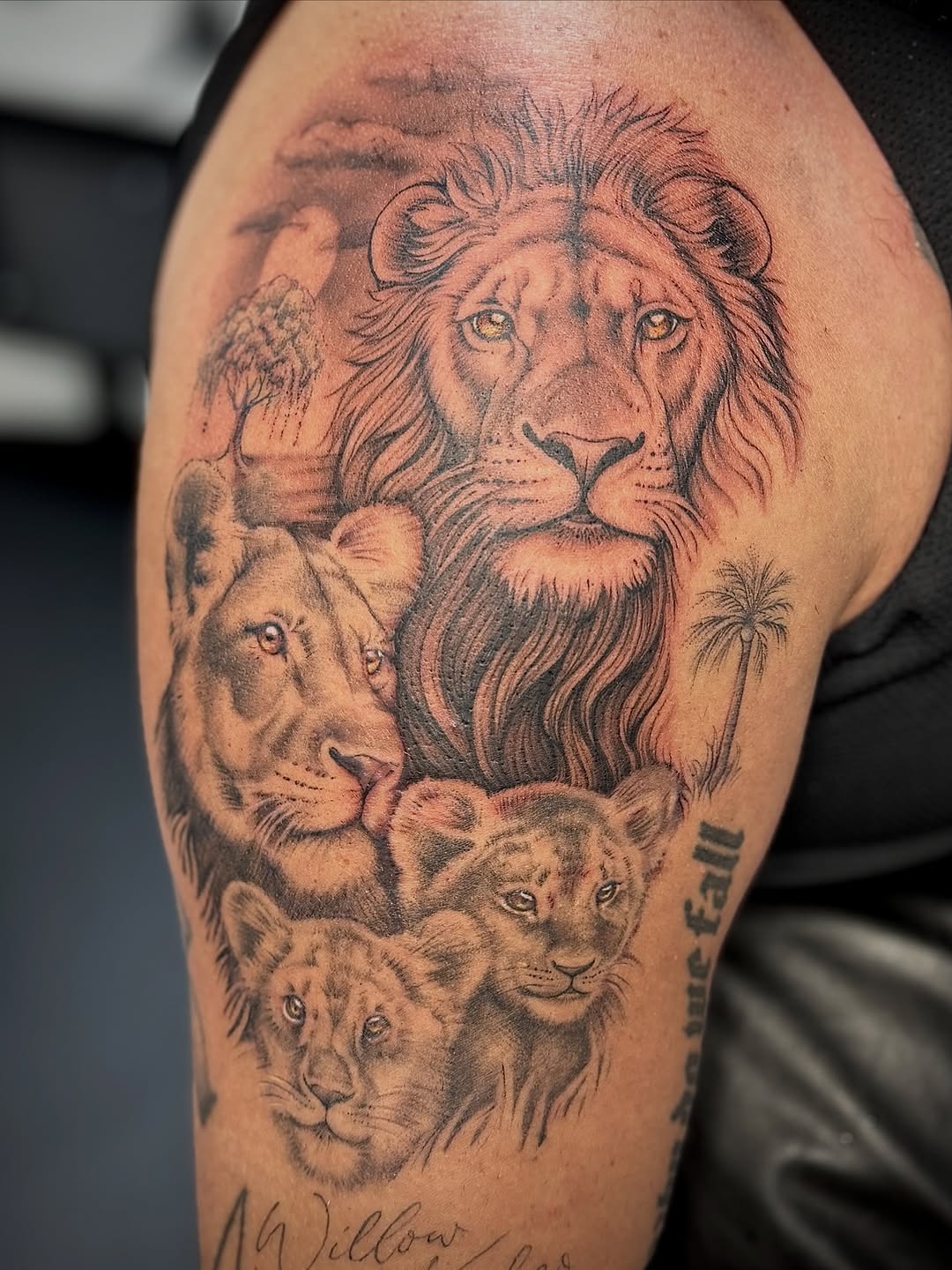 Tattoo by @tinkedtattoo — realism, black_and_grey