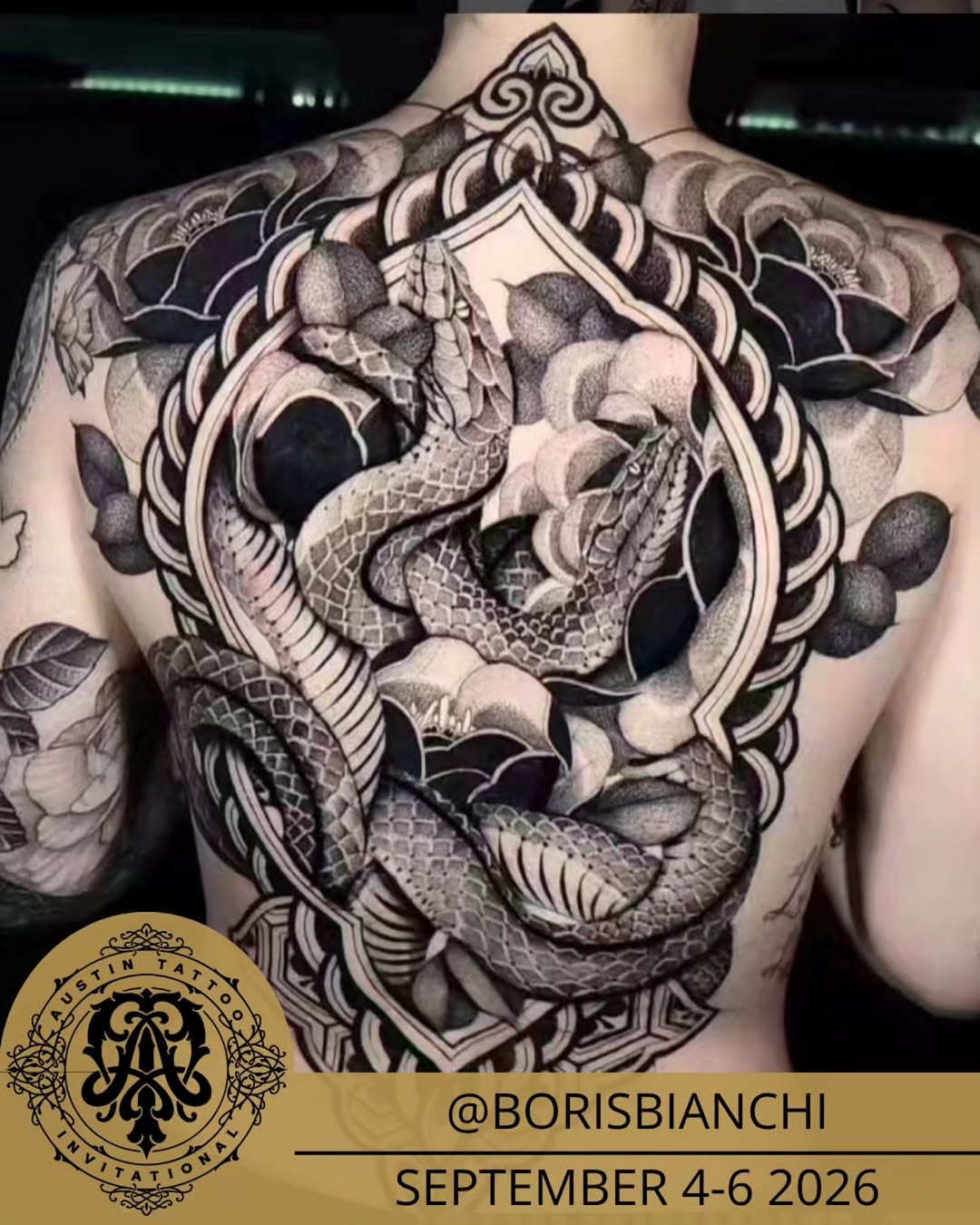 Tattoo by @borisbianchi — blackwork