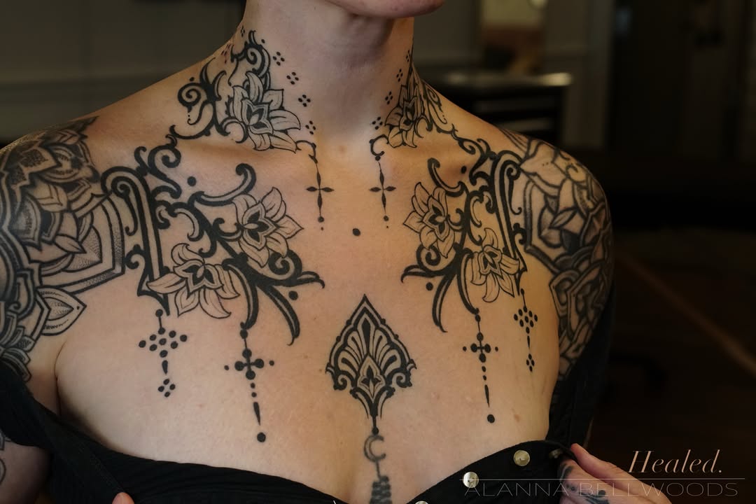 Tattoo by @alannabellwoods โ blackwork, ornamental