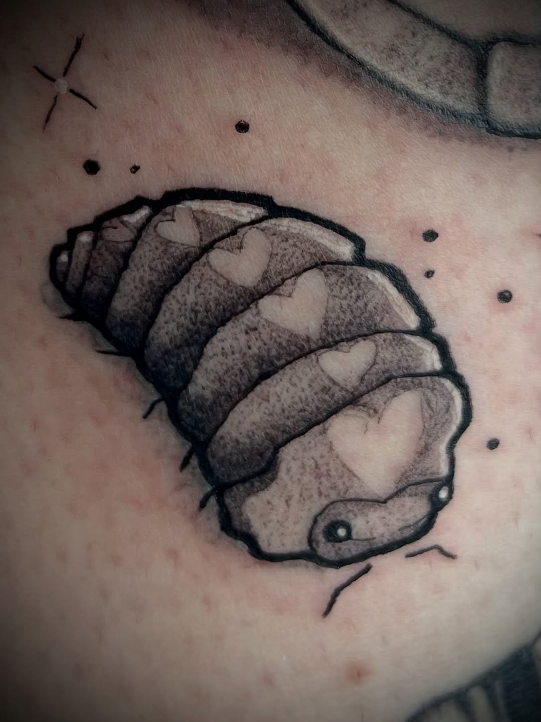 Tattoo by @freya_fataletattoo — illustrative, black_and_grey