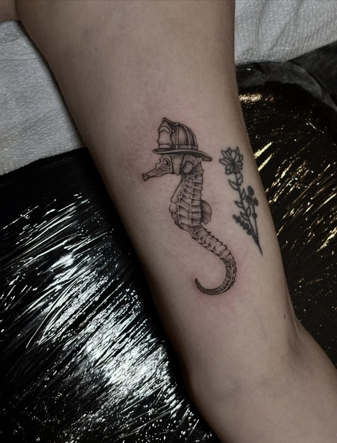 Tattoo by @emctattoos — illustrative, black_and_grey