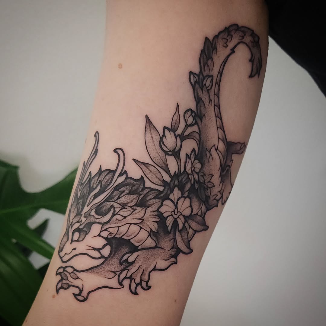 Tattoo by @darkwood.tattoos — black_and_grey, realism