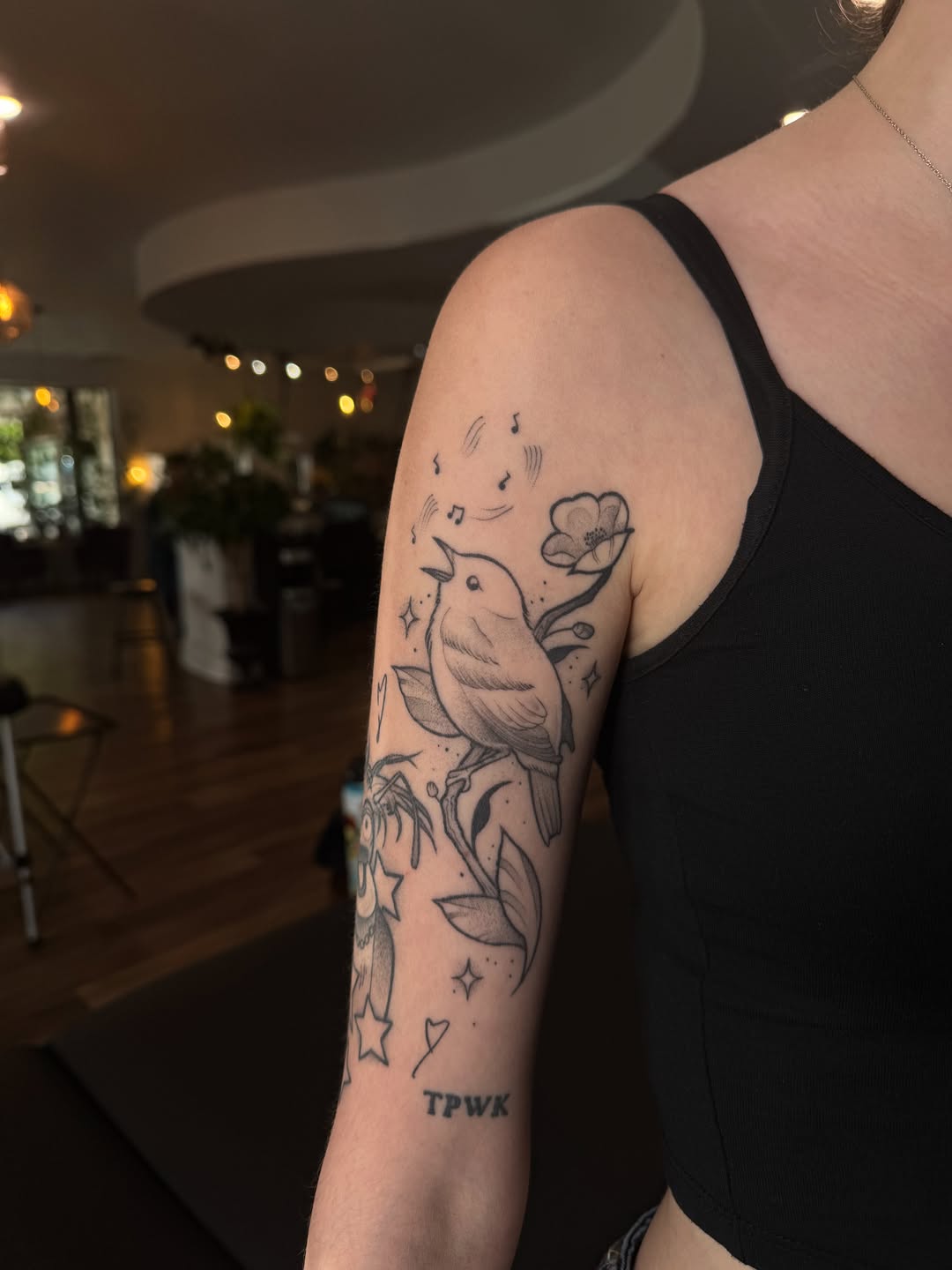 Tattoo by @allyghastly — illustrative, black_and_grey
