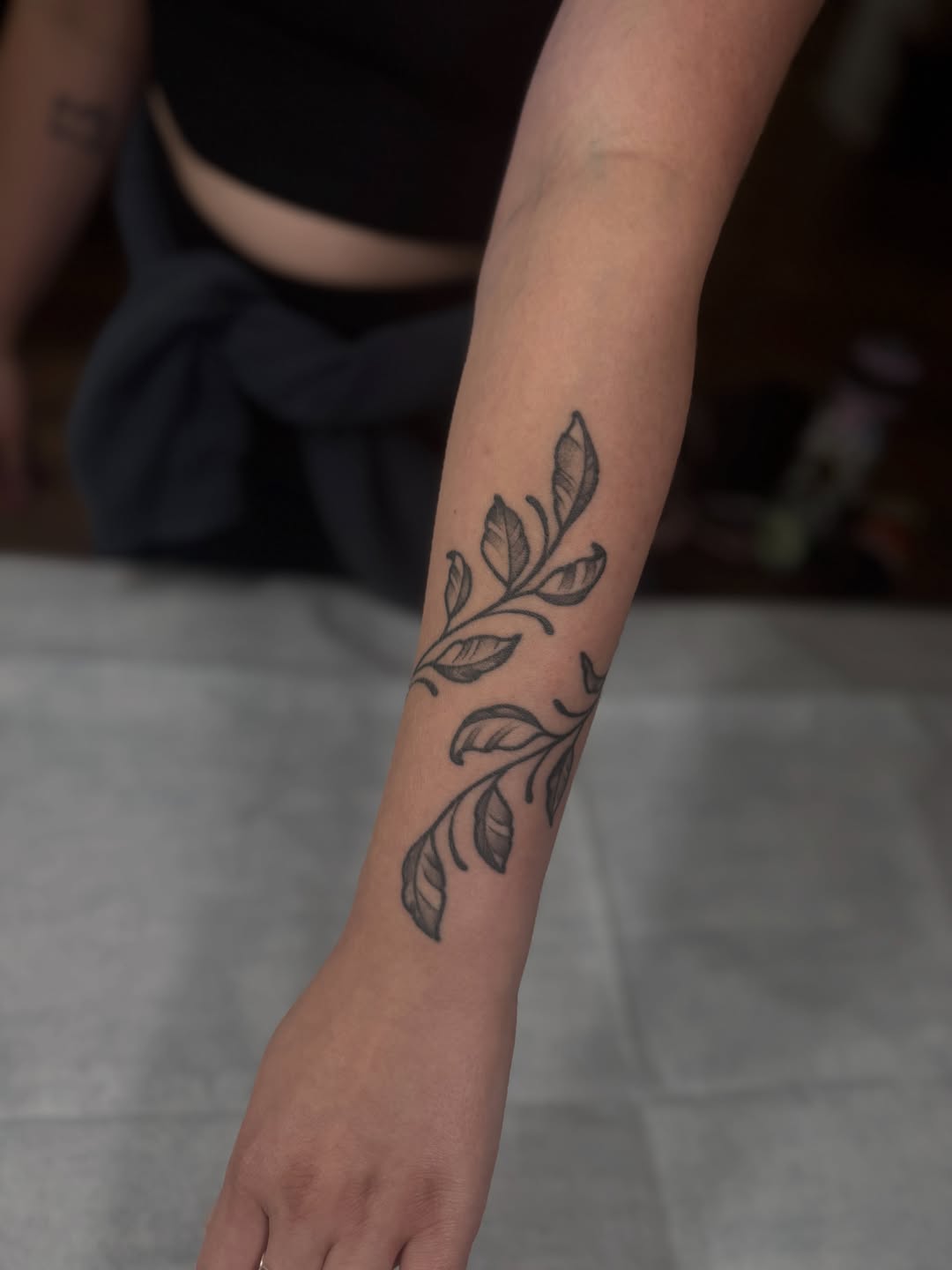Tattoo by @allyghastly — fine_line, black_and_grey