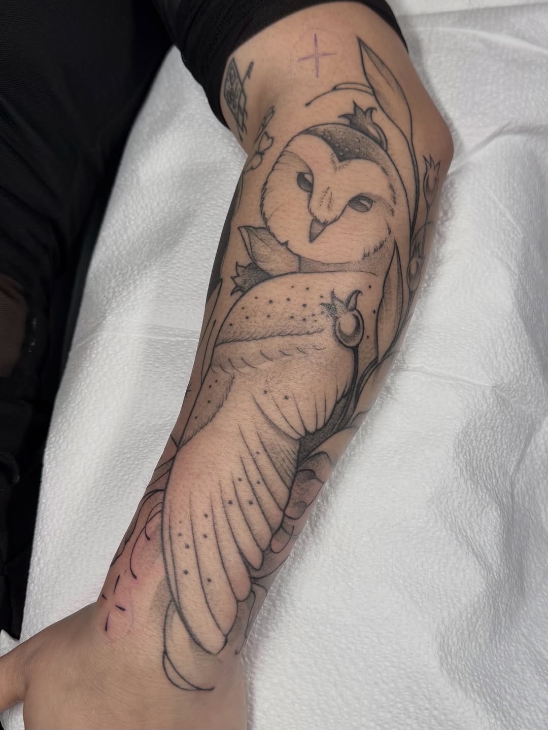 Tattoo by @allyghastly — black_and_grey, illustrative