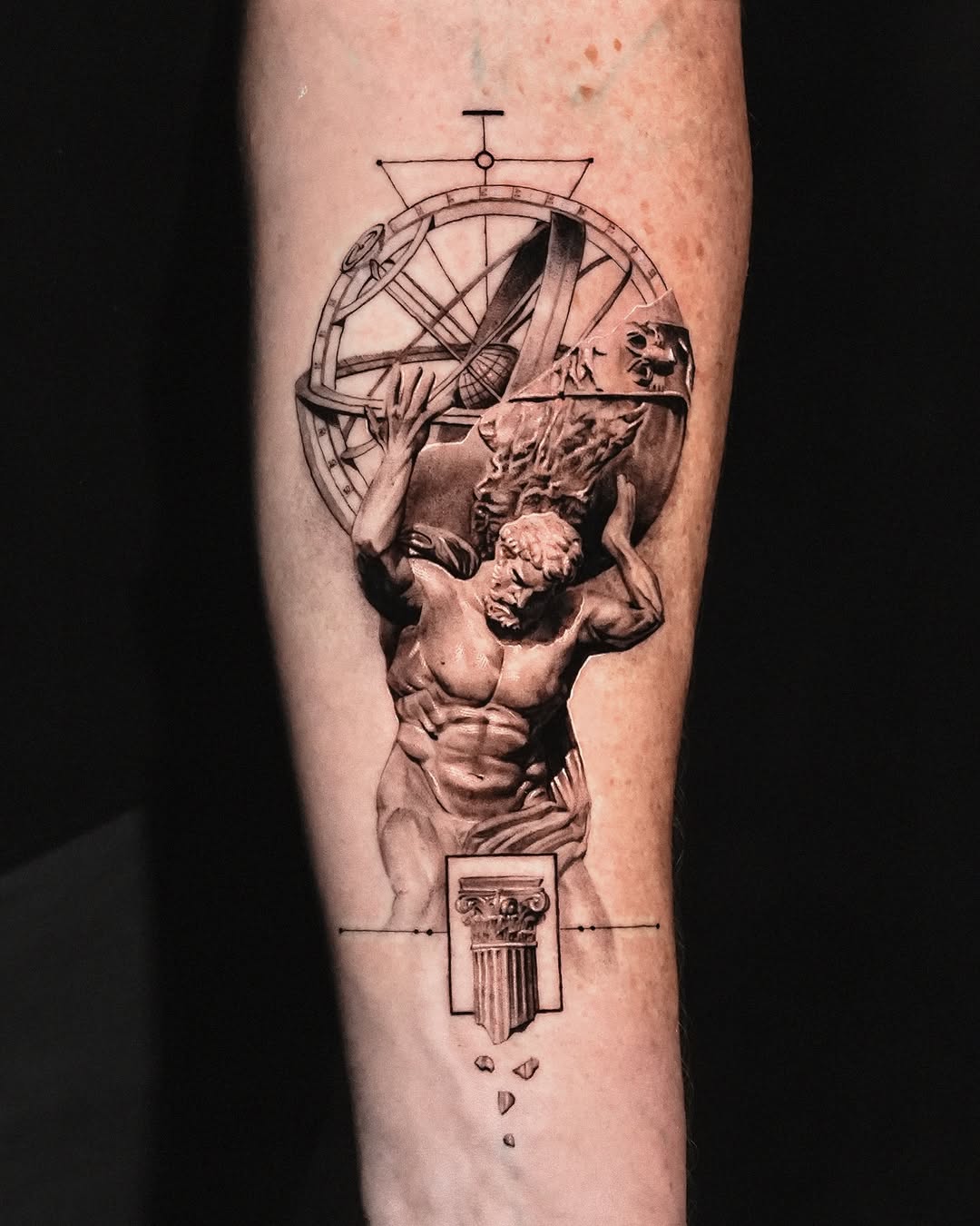 Tattoo by @kidneedle_tattoo β realism, black_and_grey