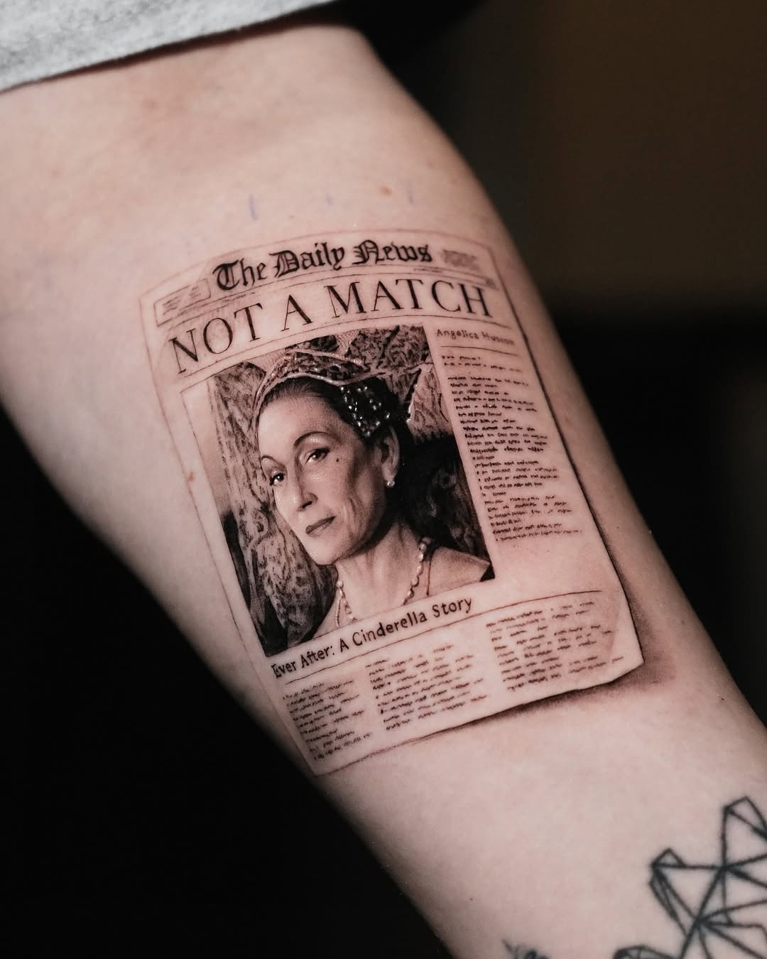 Tattoo by @kidneedle_tattoo β realism, black_and_grey