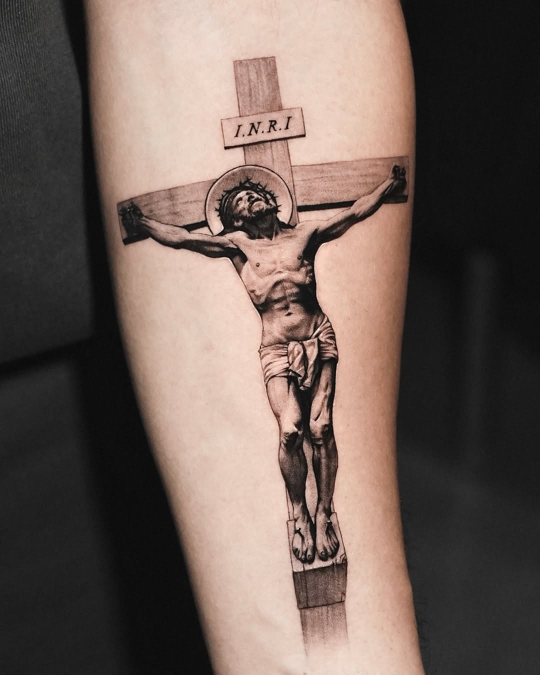 Tattoo by @kidneedle_tattoo β realism, black_and_grey