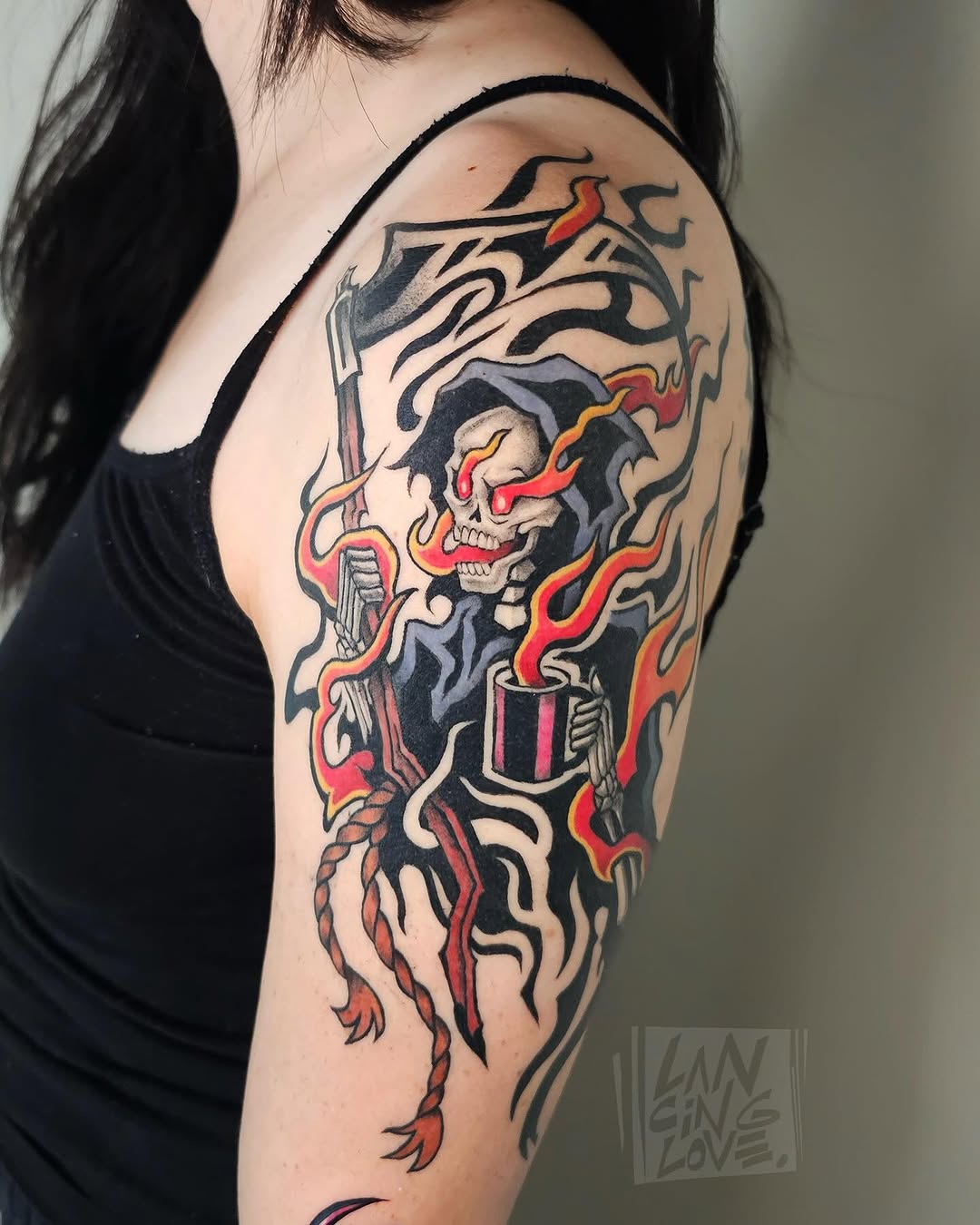 Tattoo by @lancinglove — american_traditional, new_school