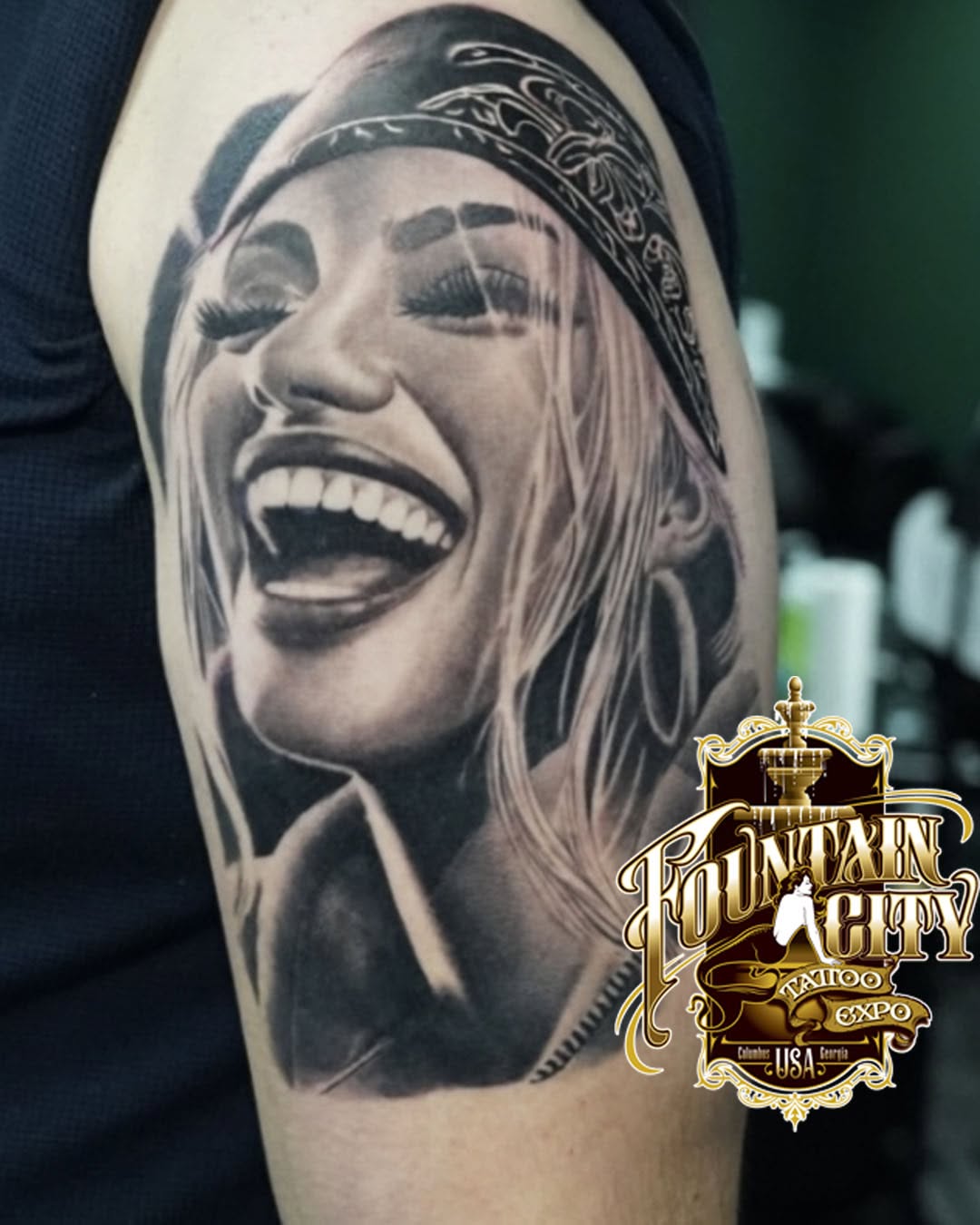 Tattoo work at Knoxville Tattoo Convention