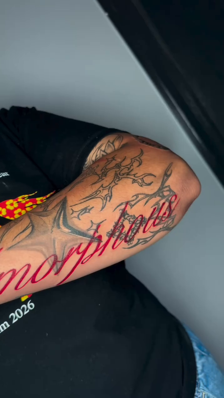 Tattoo by @artbyrpm — lettering_script, illustrative