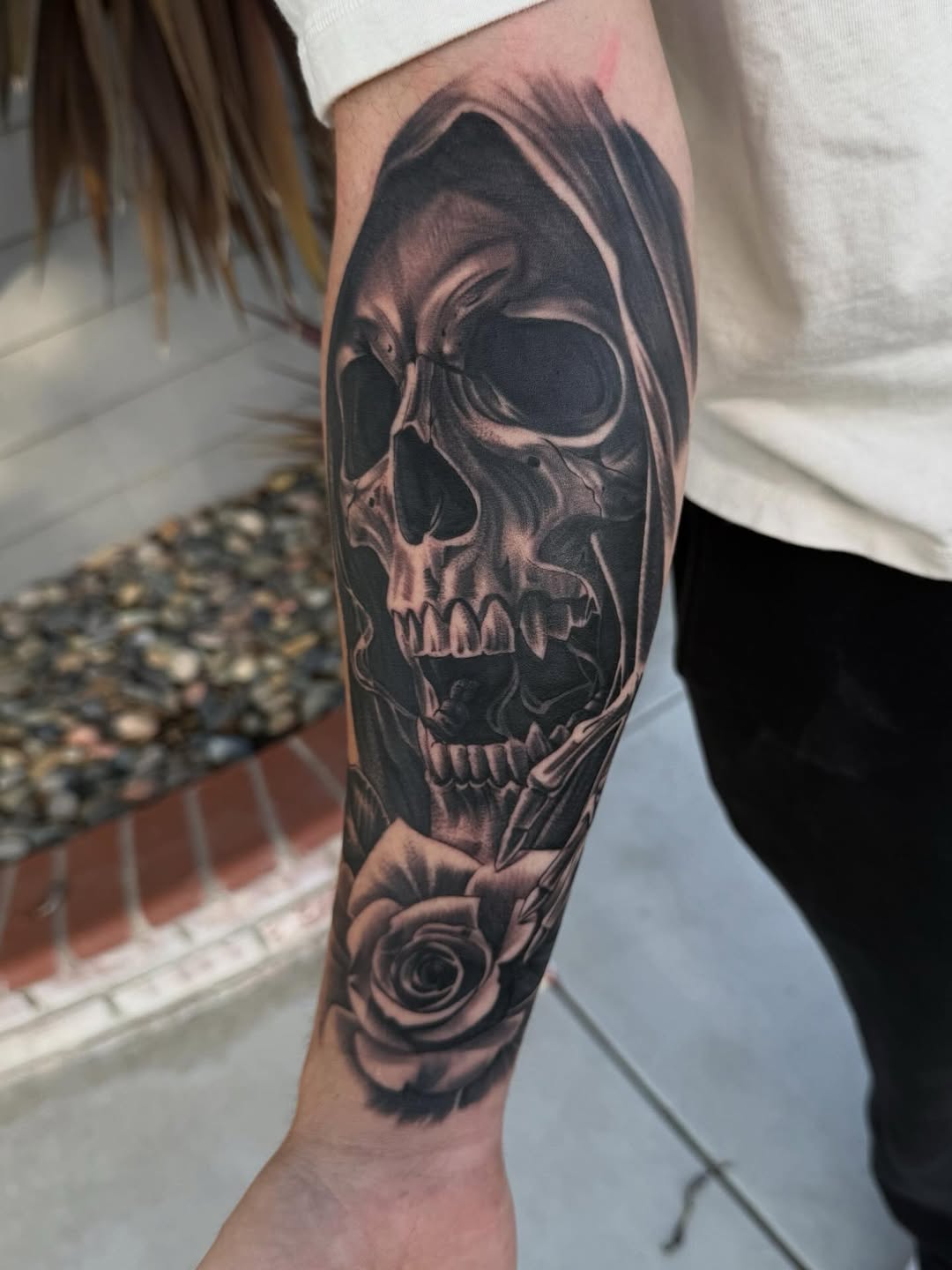 Tattoo by @tattoo_isaac562 โ realism, black_and_grey