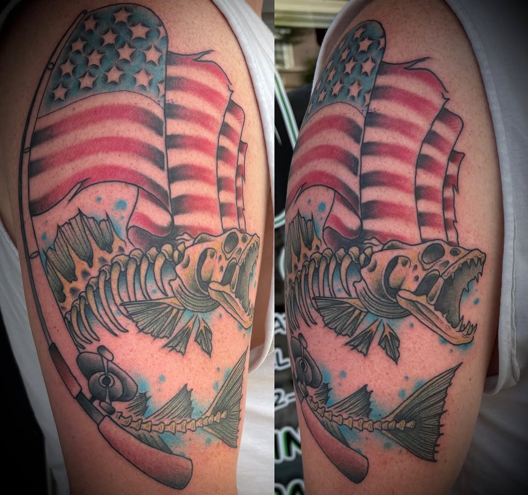 Tattoo by @hardcorn77 — american_traditional, realism