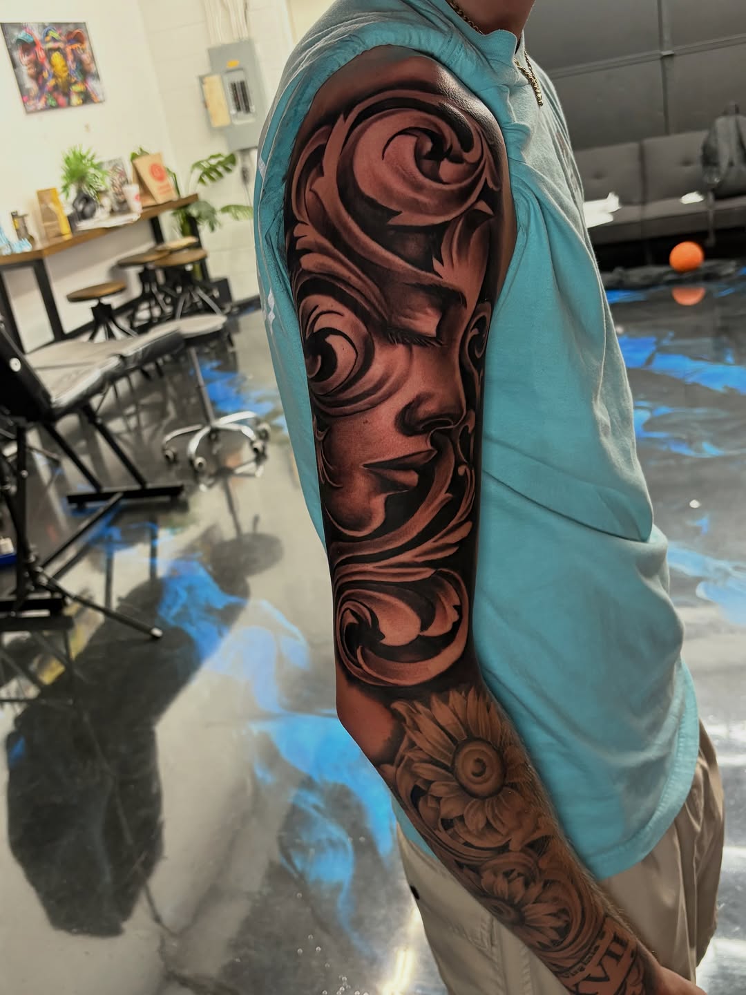 Tattoo by @inkby_vonte — black_and_grey, realism