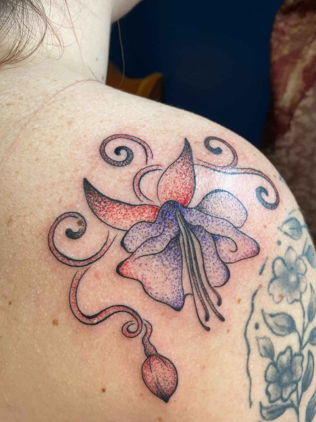 Tattoo by @rappart_ — dotwork