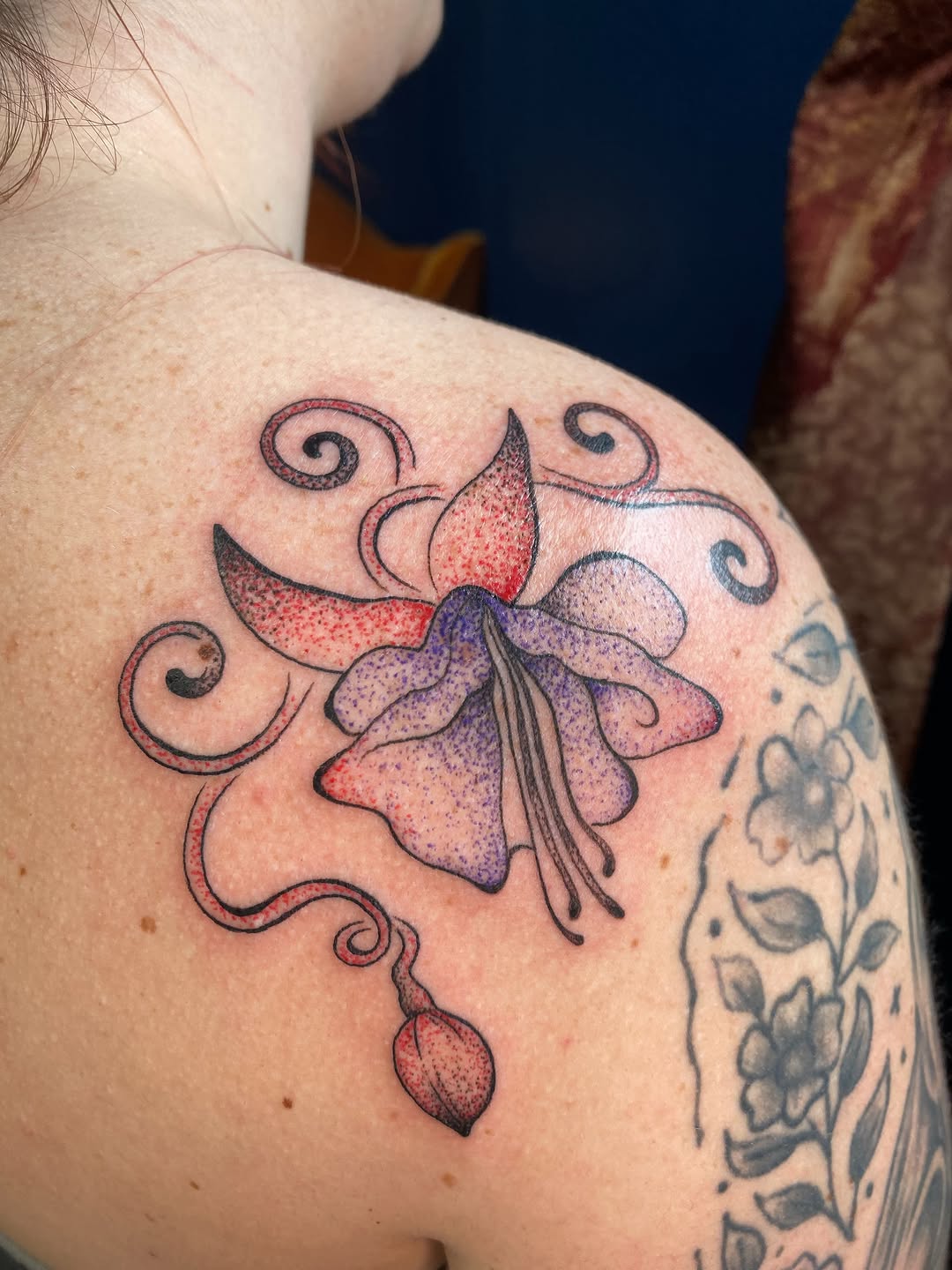 Tattoo by @rappart_ — dotwork
