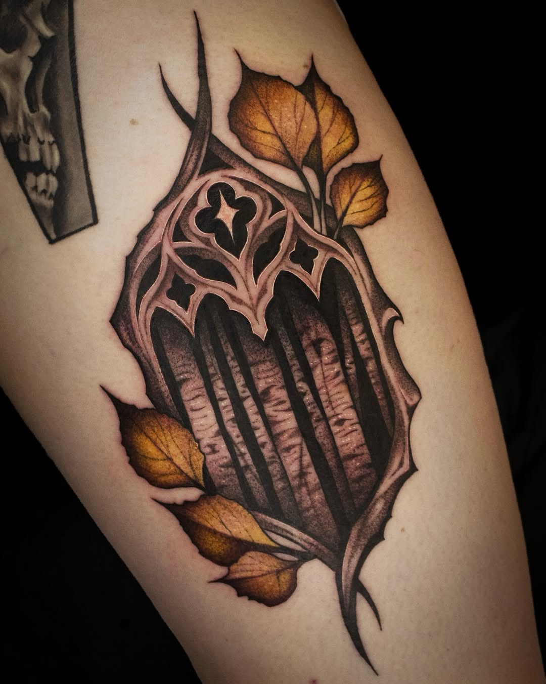Tattoo by @roobusmoonwitch — dark_realism, illustrative