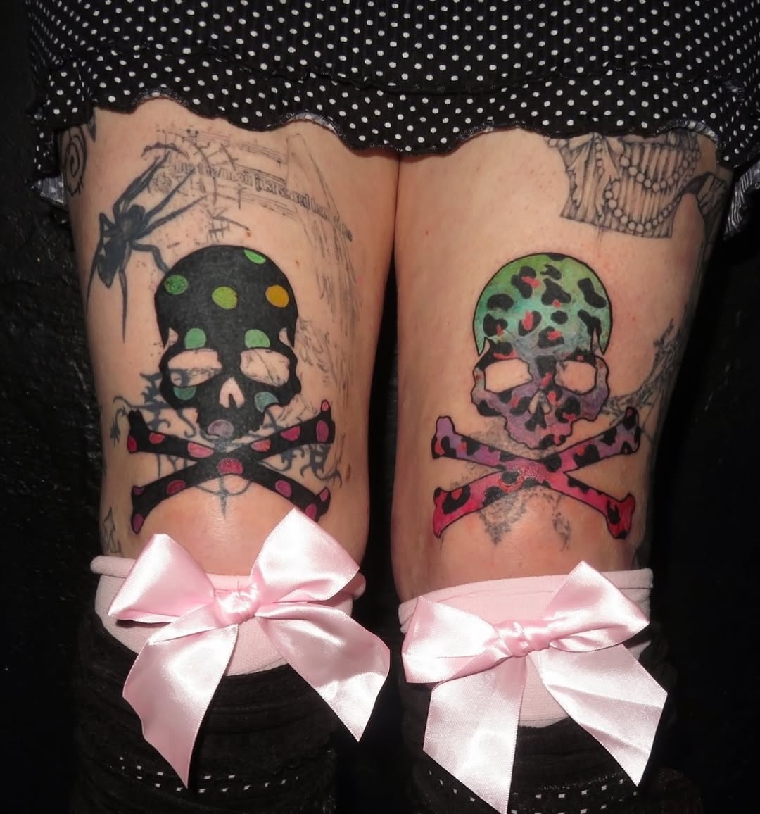 Tattoo by @dr34msc4pes — new_school, trash_polka