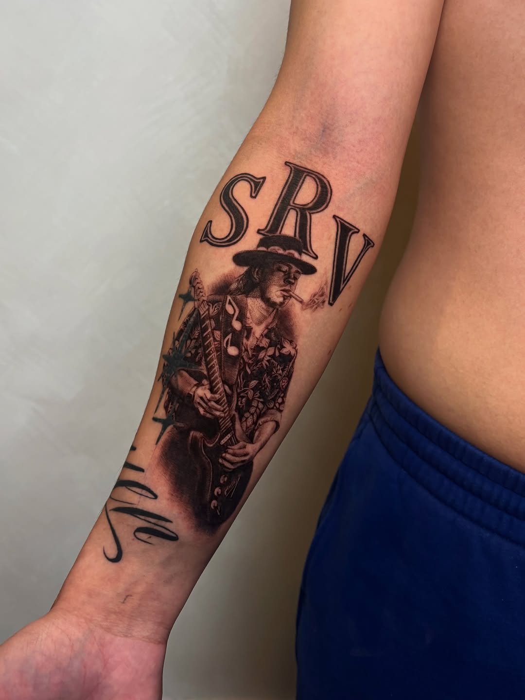 Tattoo by @tatsbysums — realism, lettering_script