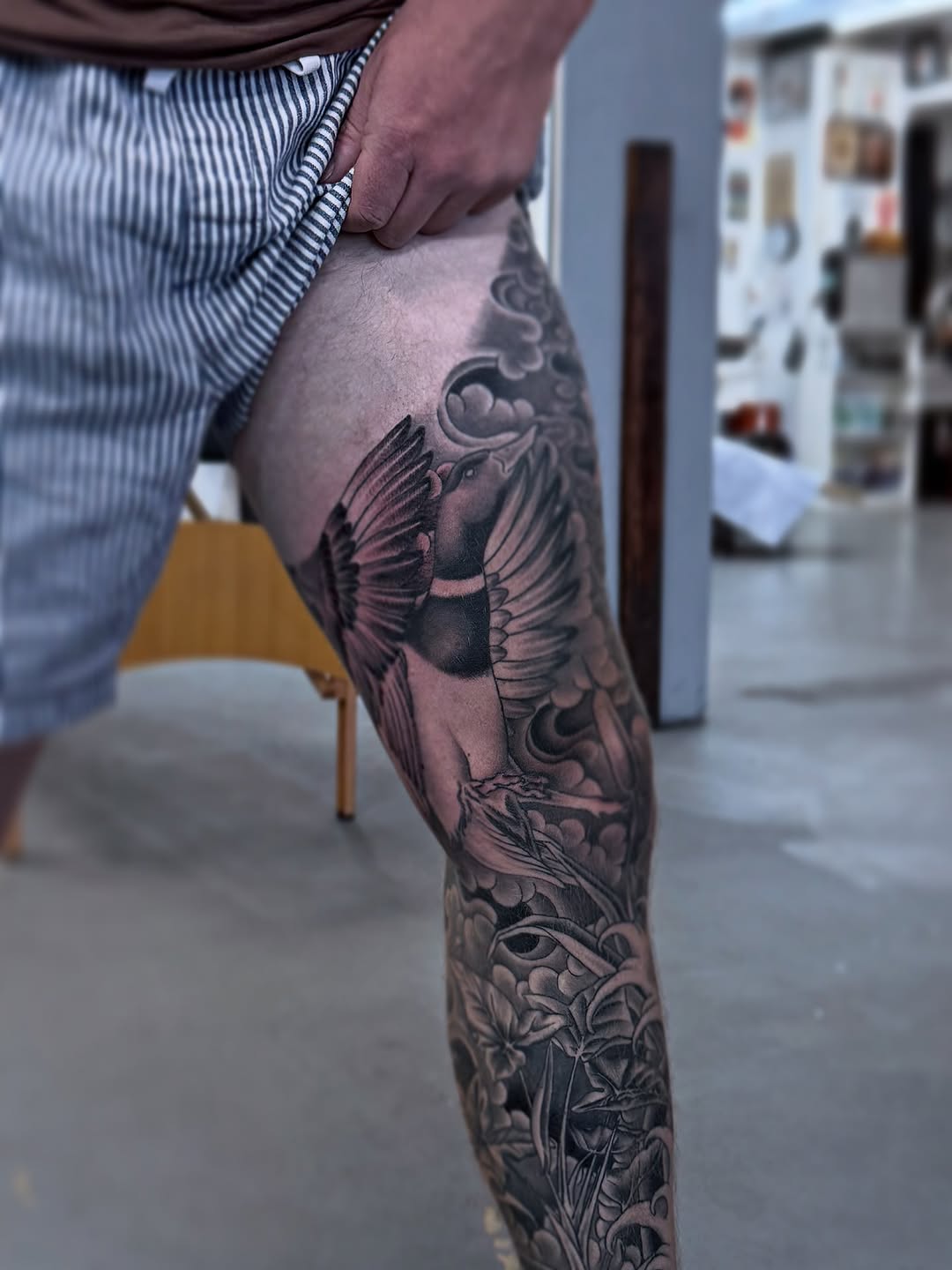 Tattoo by @cole_pittman — japanese_irezumi, black_and_grey