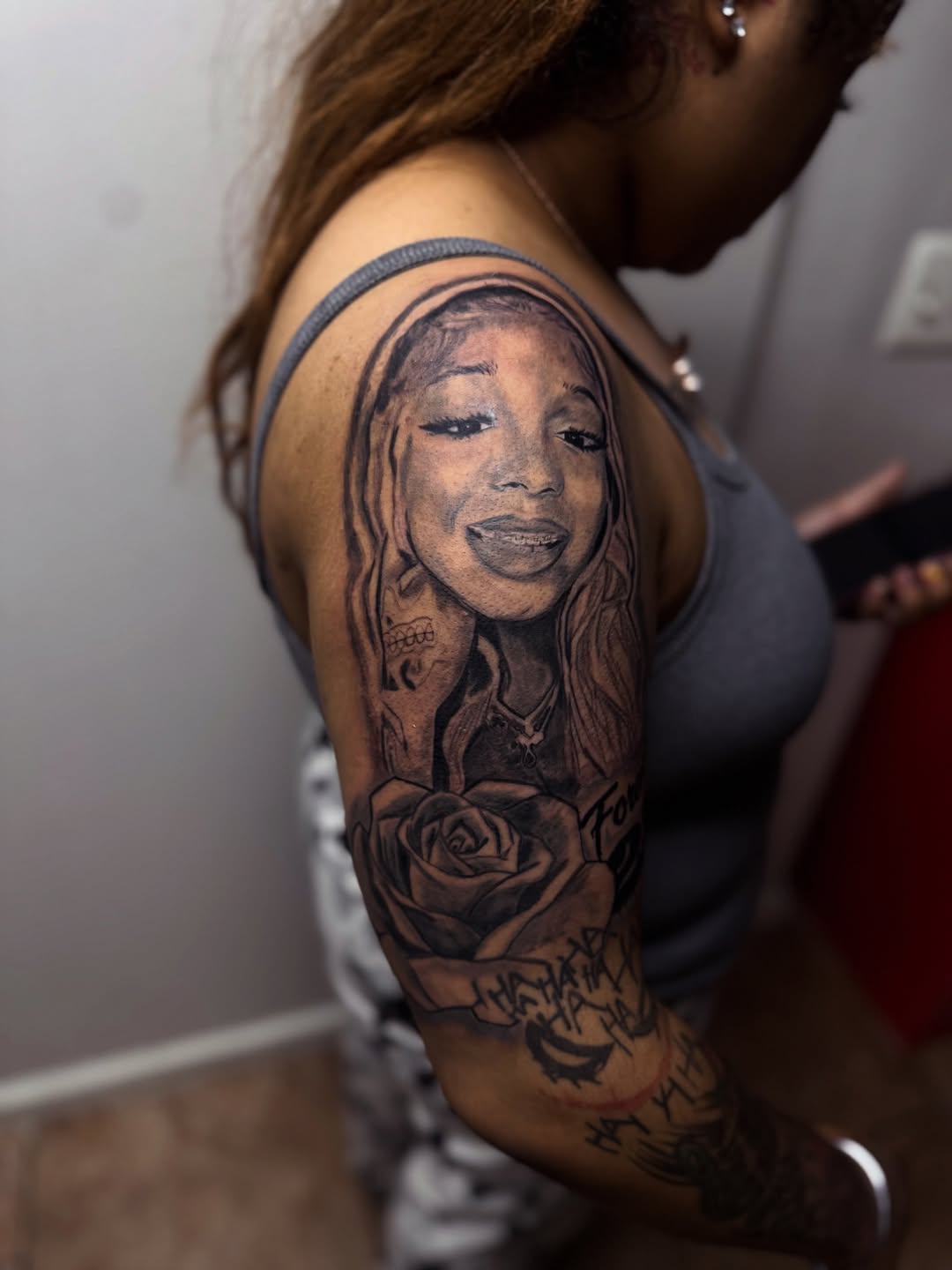 Tattoo by @fadeicewood β realism, black_and_grey