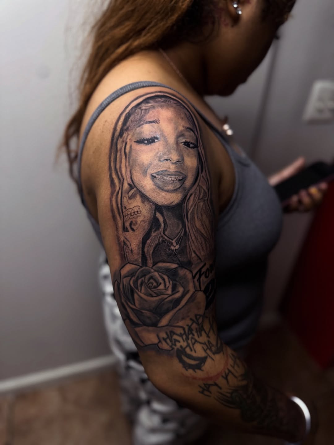 Tattoo by @fadeicewood β realism, black_and_grey