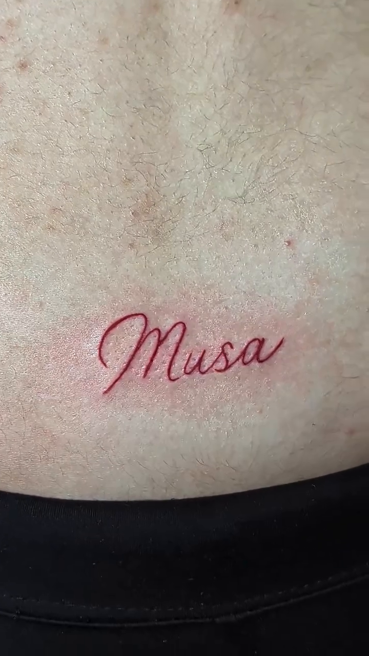 Tattoo by @tonytattoo_oficial — lettering_script, fine_line