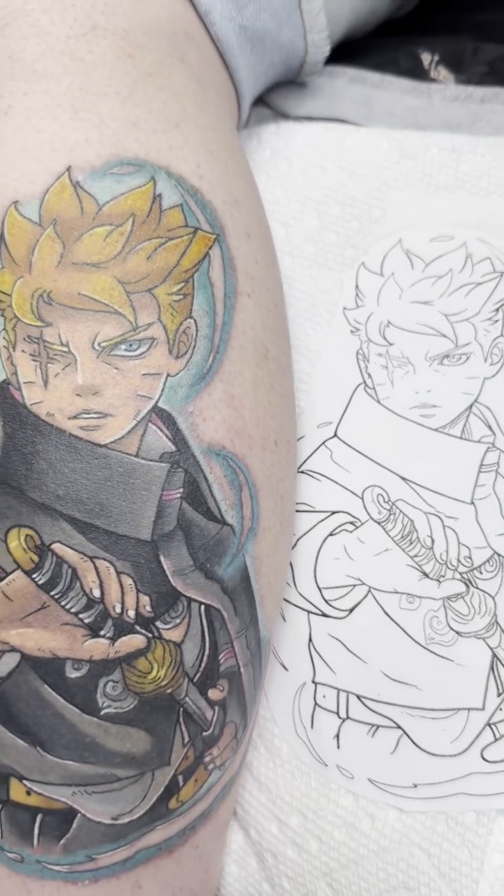 Tattoo by @luckyleftytattoos — anime
