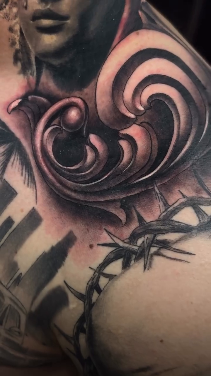 Tattoo by @tattoosbybenloredo — black_and_grey, realism