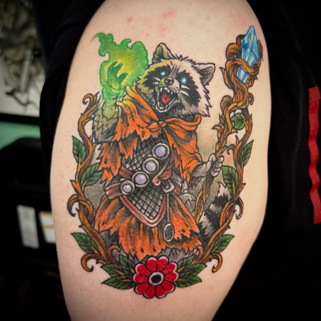 Tattoo by @alecbauertattoo — illustrative, new_school