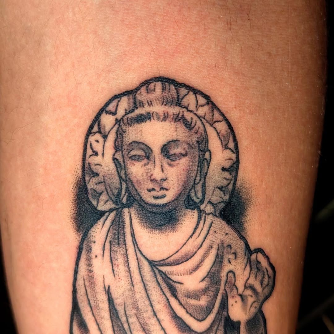Tattoo by @nornnoszka — black_and_grey, realism