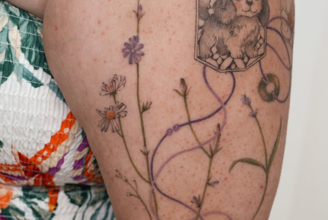 Tattoo by @nhiidles — fine_line, watercolor