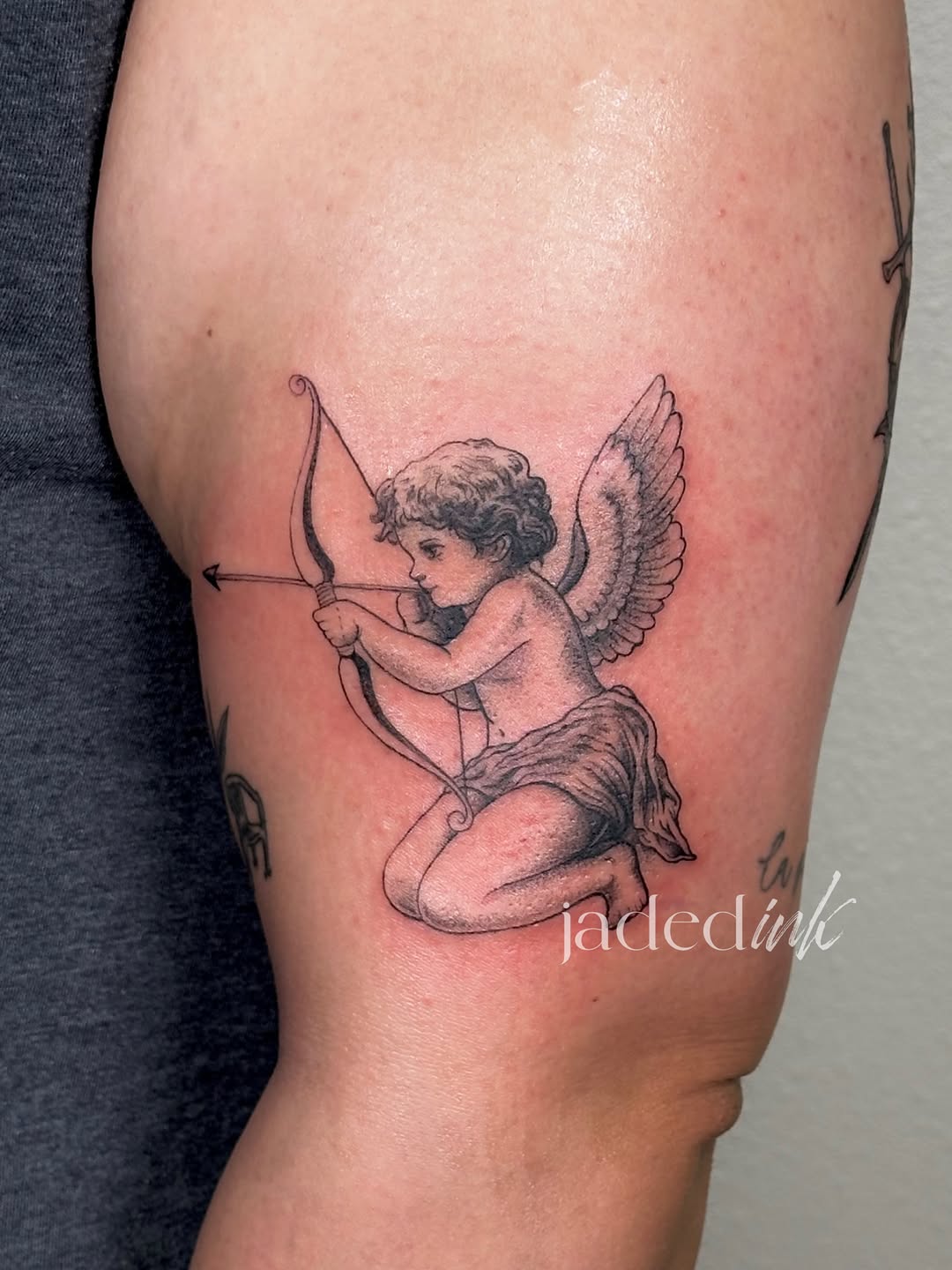 Tattoo by @jaded__ink β realism, black_and_grey