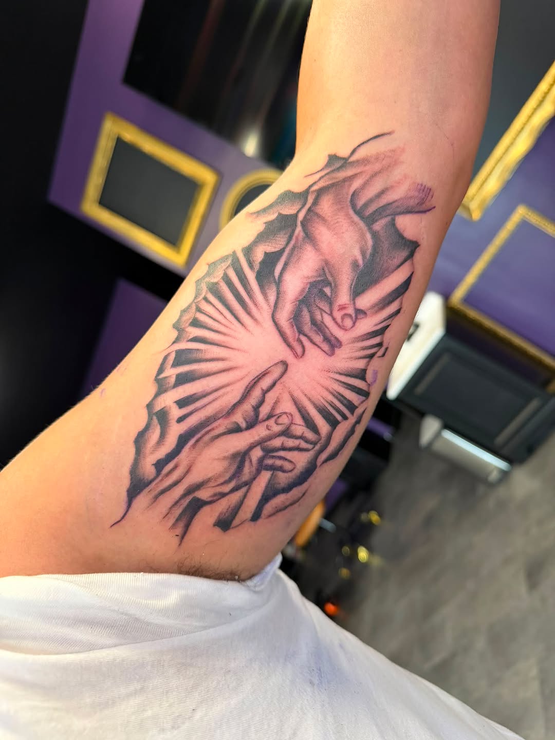 Tattoo by @boeshane — realism, black_and_grey
