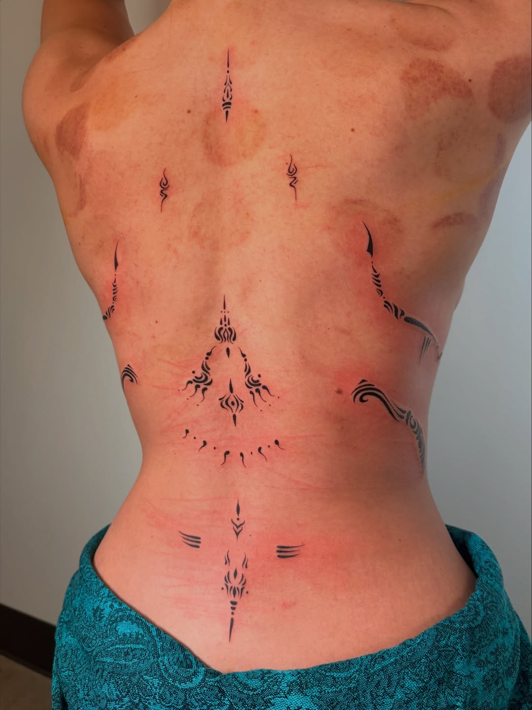 Tattoo by @sobi.tattoos — blackwork, ornamental